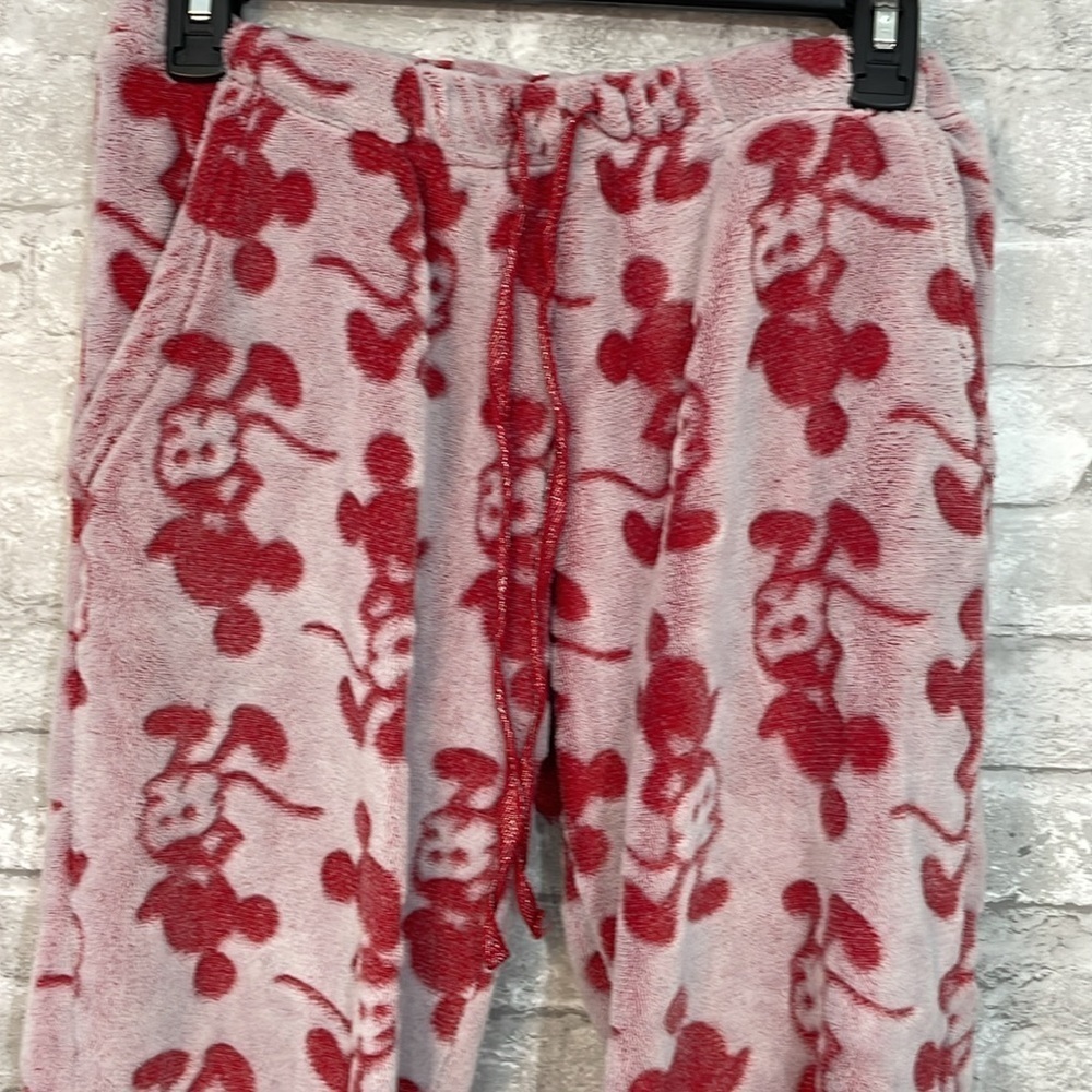 Disney Mickey Mouse Soft Plush Loungewear Pants - Picture 2 of 5